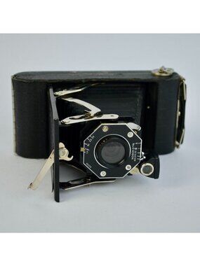 Kodak Junior Six-20 Black Folding Camera Vintage UNTESTED 1930s